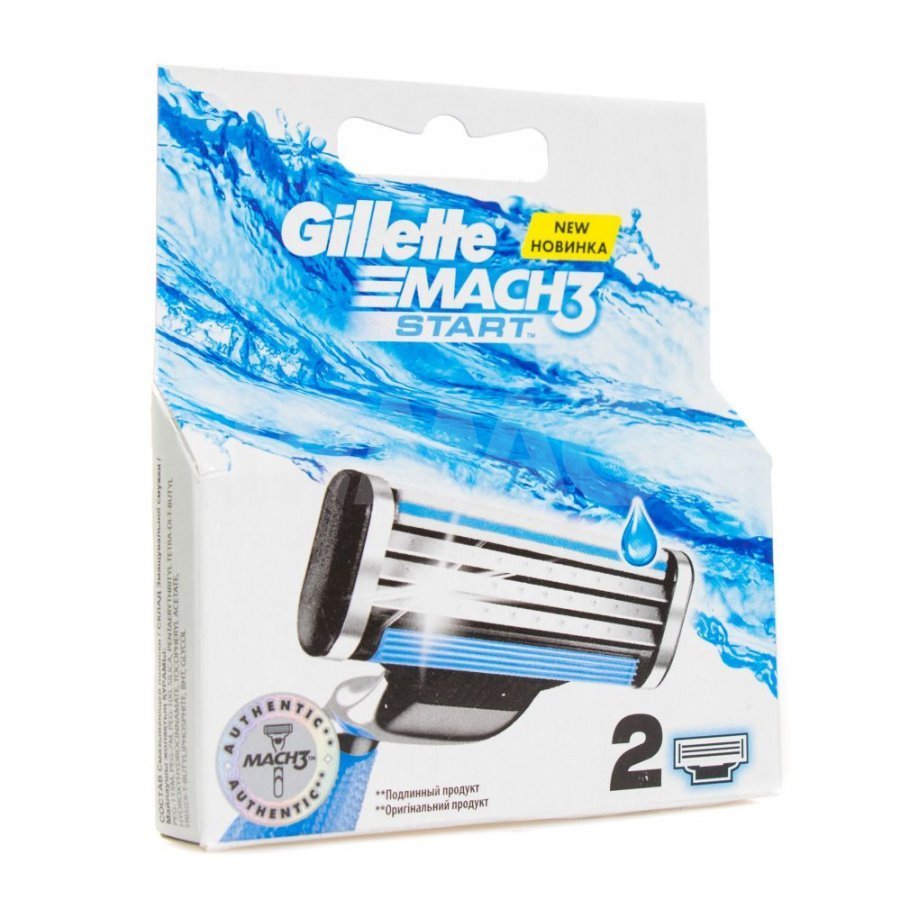 Gillette кассеты Mach 3 2 шт (40)